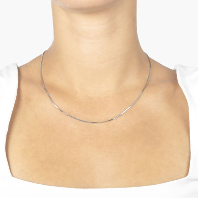 Silver Treasures Made in Italy Sterling Silver 18-24" Snake Chain Necklace