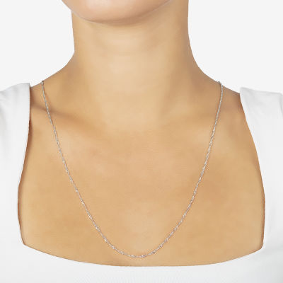 Silver Treasures Made In Italy Sterling Silver 16-30" Twist Chain Necklace