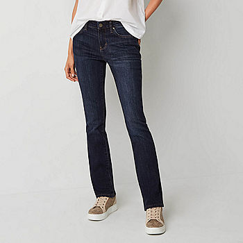 a.n.a-Tall Womens Mid Slim Rise Fit Bootcut JCPenney - Jean