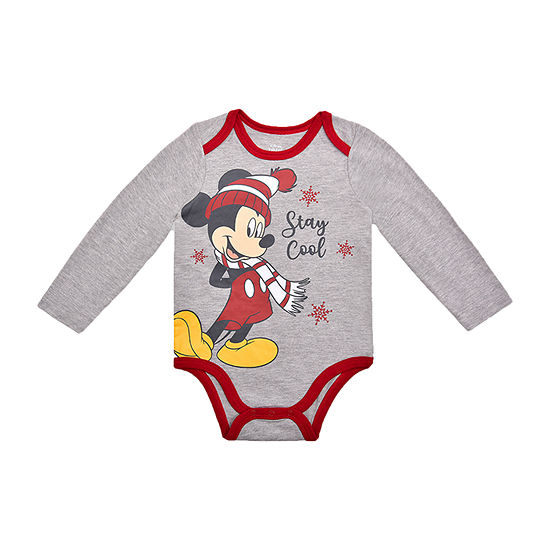 Okie Dokie Baby Boys Mickey Mouse Bodysuit