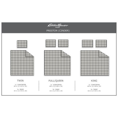 Eddie Bauer Preston Midweight Reversible Comforter Set