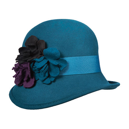 1920s Style Hats for a Vintage Twenties Look Scala Womens Cloche Hat One Size Blue $44.99 AT vintagedancer.com