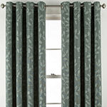 Linden Street Gwen Leaf Light-Filtering Grommet Top Single Curtain Panel