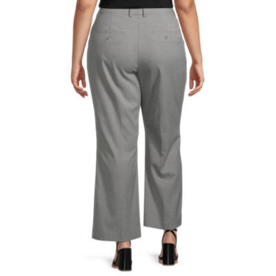 Worthington Plus Womens High-Rise Modern Trouser - JCPenney