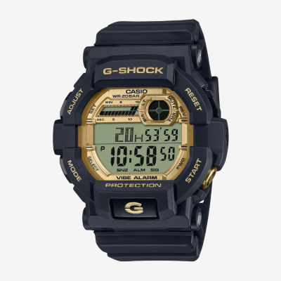 Casio Men's Digital Blackout Black Resin Strap Watch 36.8mm - Macy's