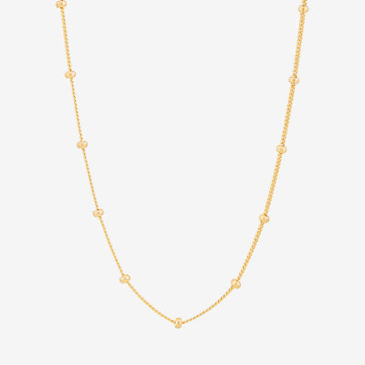 Made in Italy 14K Gold 18 Inch Solid Fashion Chain Necklace