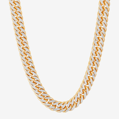 Made in Italy 14K Gold Inch Solid Curb Chain Necklace