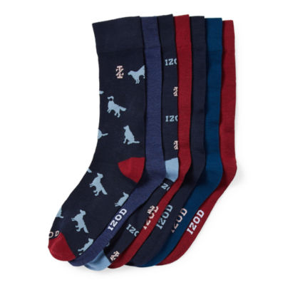 IZOD 7 Pair Crew Socks Mens