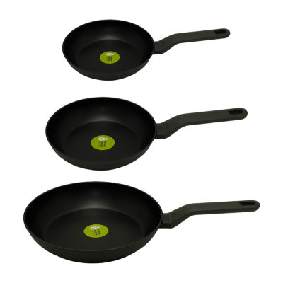 BergHOFF Leo Stone Cast Aluminum 11-pc. Non-Stick Cookware Set, Black