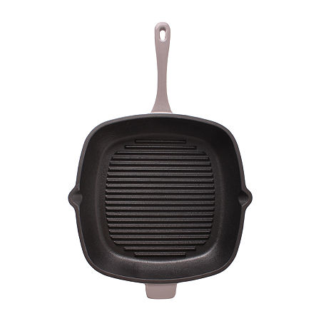 BergHOFF Neo Cast Iron Grill Pan And Bacon/Steak Press Set, One Size, Gray