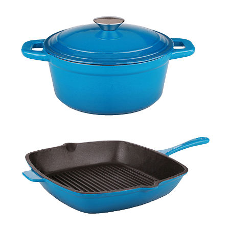 BergHOFF Neo Cast Iron 3-pc. Cookware Set, One Size, Blue