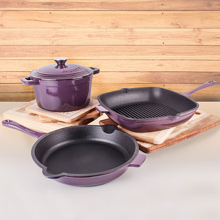 BergHOFF Neo Cast Iron 4-pc. Cookware Set, One Size, Purple