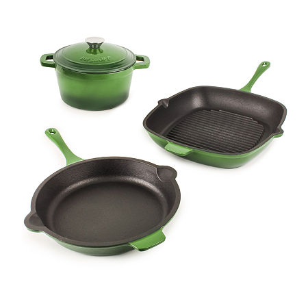 BergHOFF Neo Cast Iron 4-pc. Cookware Set, One Size, Green