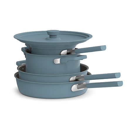 Bella StoreMore Fits-anywhere Ceramic 9-pc. Cookware Set, One Size, Blue