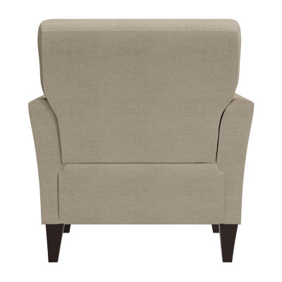 Alex Transitional Flared Arm Accent Chair Velour