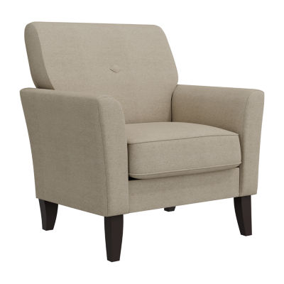 Alex Transitional Flared Arm Accent Chair Velour