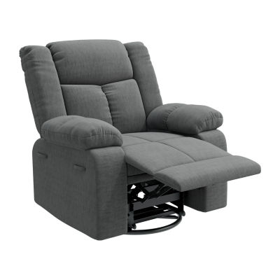 ProLounger Traditional Swivel Glider Recliner Plush Velvet