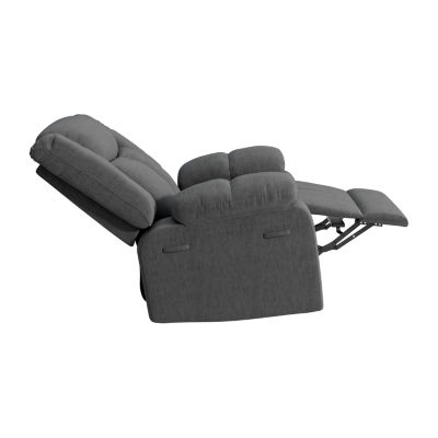 ProLounger Traditional Swivel Glider Recliner Plush Velvet