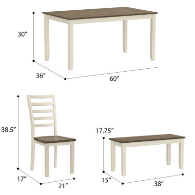 Milan 6-pc. Rectangular Dining Set