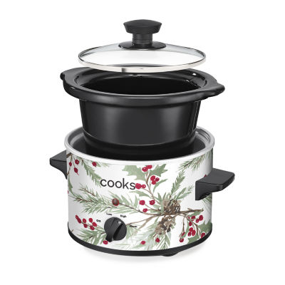 Cooks 1.5-Quart Holly Berry Slow Cooker