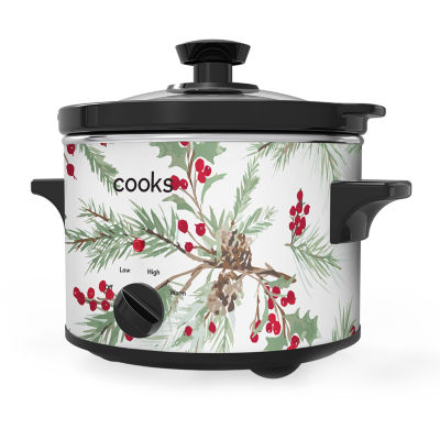 Cooks 1.5-Quart Holly Berry Slow Cooker