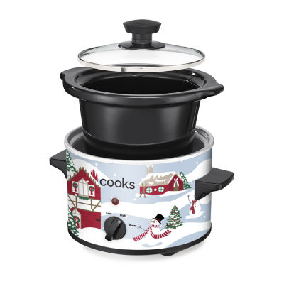 Cooks 1.5-Quart Village Ski Scene Slow Cooker