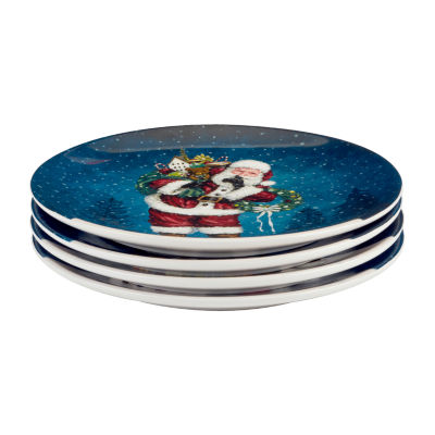 Certified International Santa'S Secret 4-pc. Earthenware Dinner Plate