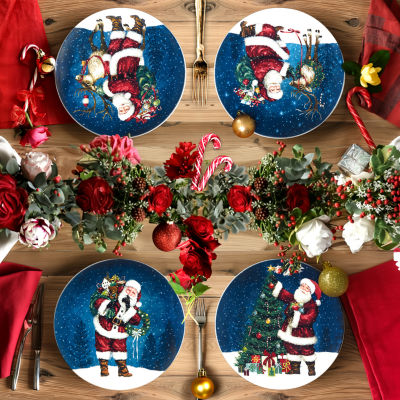 Certified International Santa'S Secret 4-pc. Earthenware Dinner Plate