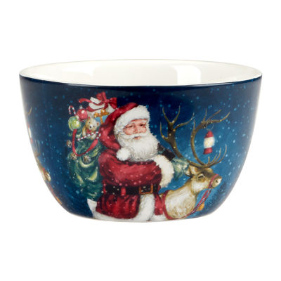 Certified International Santa'S Secret 4-pc. Earthenware Ice Cream Bowl