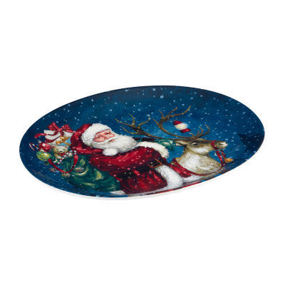 Certified International Santa'S Secret Serving Platter