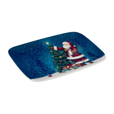 Certified International Santa'S Secret Serving Platter