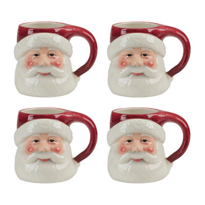 Certified International Santa'S Secret 4-pc. Coffee Mug