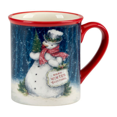 Certified International Snowman Greetings 4-pc. Dishwasher Safe Coffee Mug