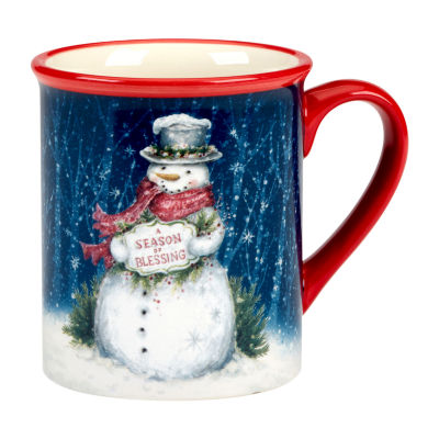 Certified International Snowman Greetings 4-pc. Dishwasher Safe Coffee Mug