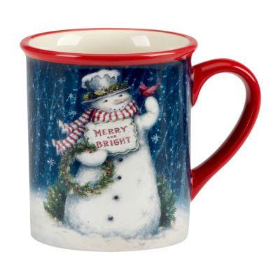 Certified International Snowman Greetings 4-pc. Dishwasher Safe Coffee Mug