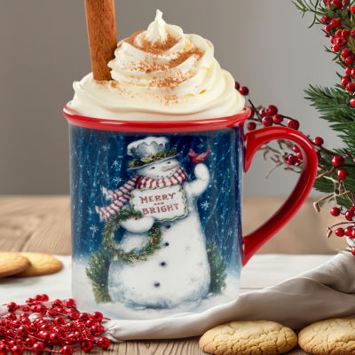 Certified International Snowman Greetings 4-pc. Dishwasher Safe Coffee Mug