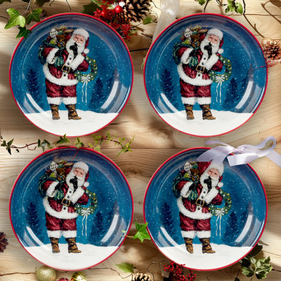 Certified International Snowman Greetings 4-pc. Earthenware Soup Bowl