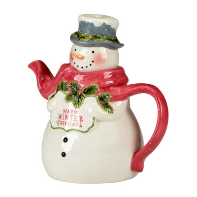 Certified International Snowman Greetings Teapot