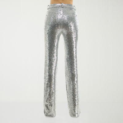 Premier Amour Sequin Straight Fit Flare Trouser