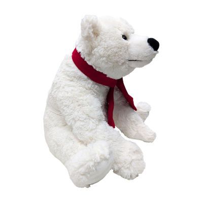 North Pole Trading Co. Holiday Polar Bear Jumbo Stuffed Animal