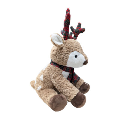 North Pole Trading Co. Holiday Reindeer Jumbo Stuffed Animal