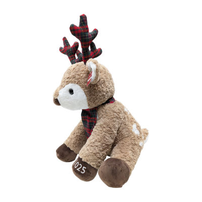 North Pole Trading Co. Holiday Reindeer Jumbo Stuffed Animal