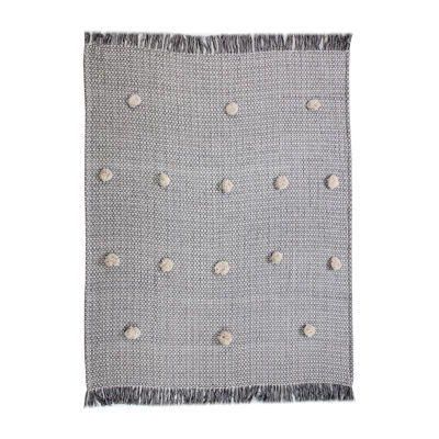 LR Home Danny Diamond Washable Reversible Throw