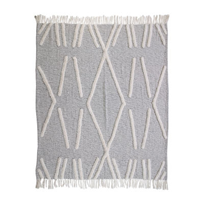 LR Home Luca Diamond Washable Throw