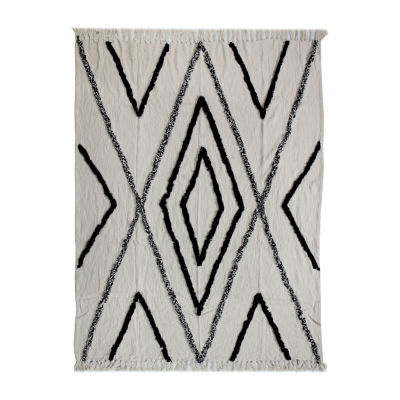 LR Home Logan Diamond Washable Throw