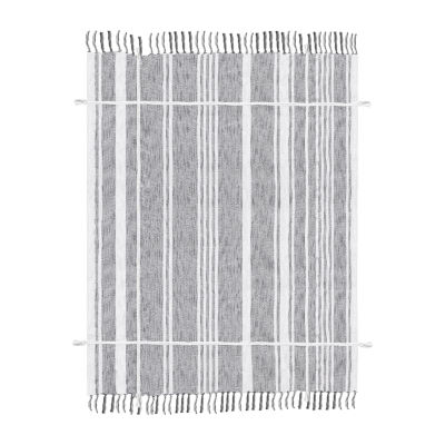 LR Home Cameron Stripe Washable Throw