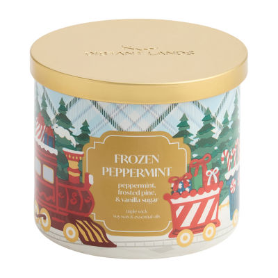 Distant Lands Frozen Peppermint 3-Wick Scented Jar Candle