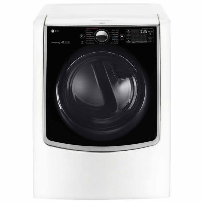 LG 9.0 cu.ft. MEGA Capacity Smart Wi-Fi Enabled TurboSteam® Electric Dryer with On-Door Control Panel