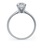 Premiere Collection Womens 1 CT. T.W. Genuine Diamond 14K Gold Round Solitaire Engagement Ring