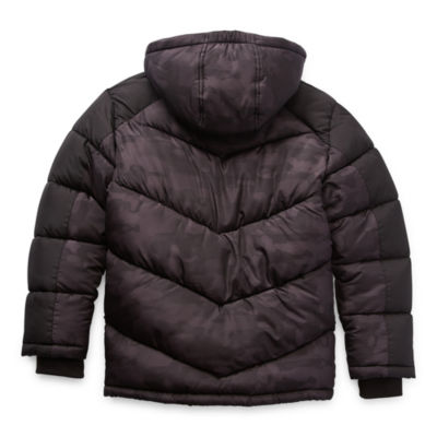 Free country hooded water resistant heavyweight puffer clearance jacket